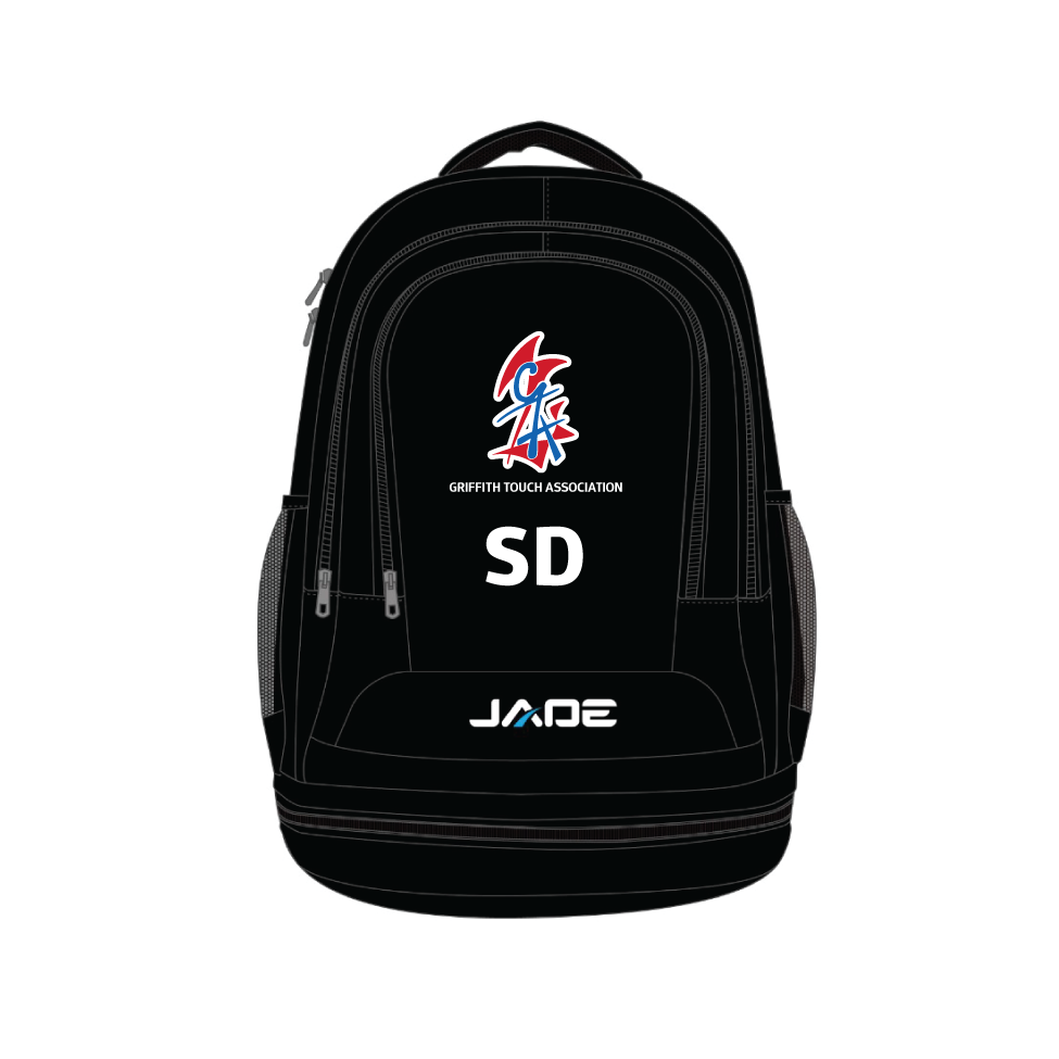 GRIFFITH TOUCH BACKPACK WITH PLAYERS INITIALS - MINIMUM QTY'S APPLY