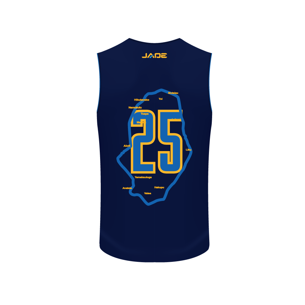 NIUE RUGBY LEAGUE SUPPORTERS BASKETBALL SINGLET