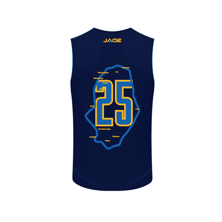 NIUE RUGBY LEAGUE SUPPORTERS BASKETBALL SINGLET