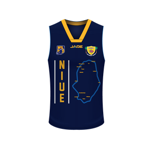 NIUE RUGBY LEAGUE SUPPORTERS BASKETBALL SINGLET