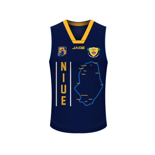 NIUE RUGBY LEAGUE SUPPORTERS BASKETBALL SINGLET