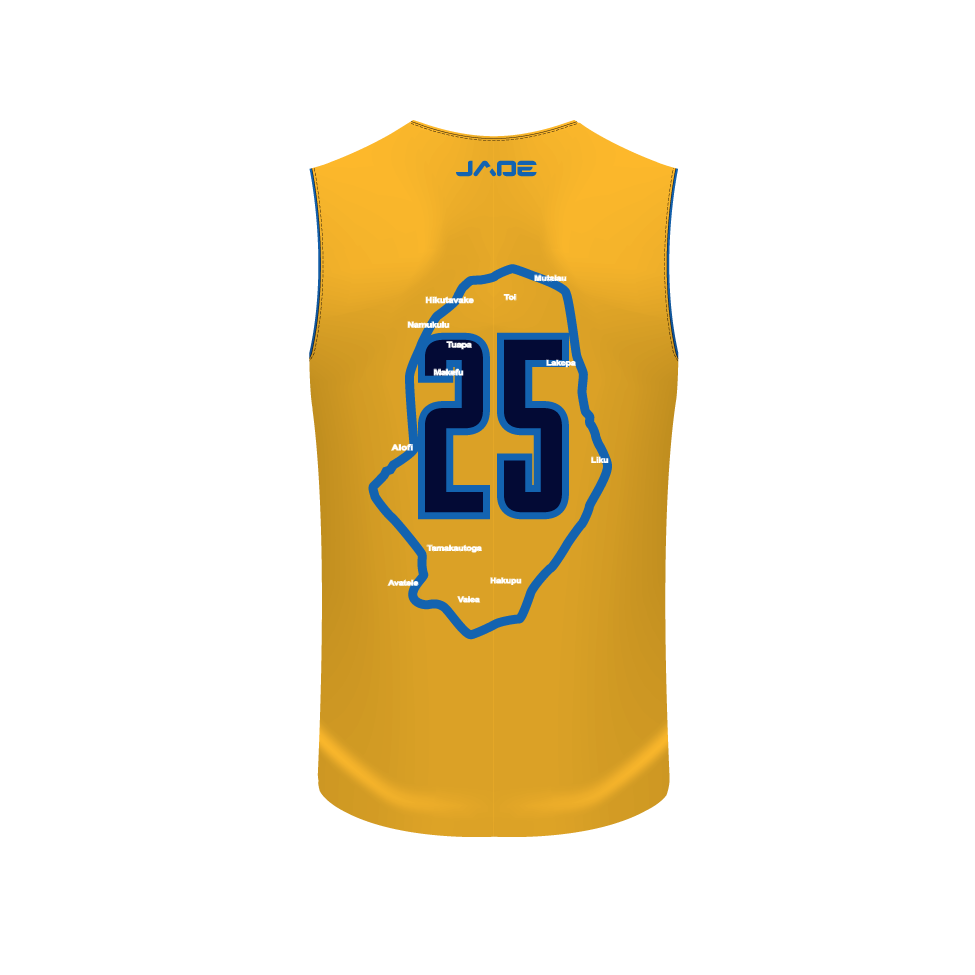 NIUE RUGBY LEAGUE SUPPORTERS ALTERNATE BASKETBALL SINGLET