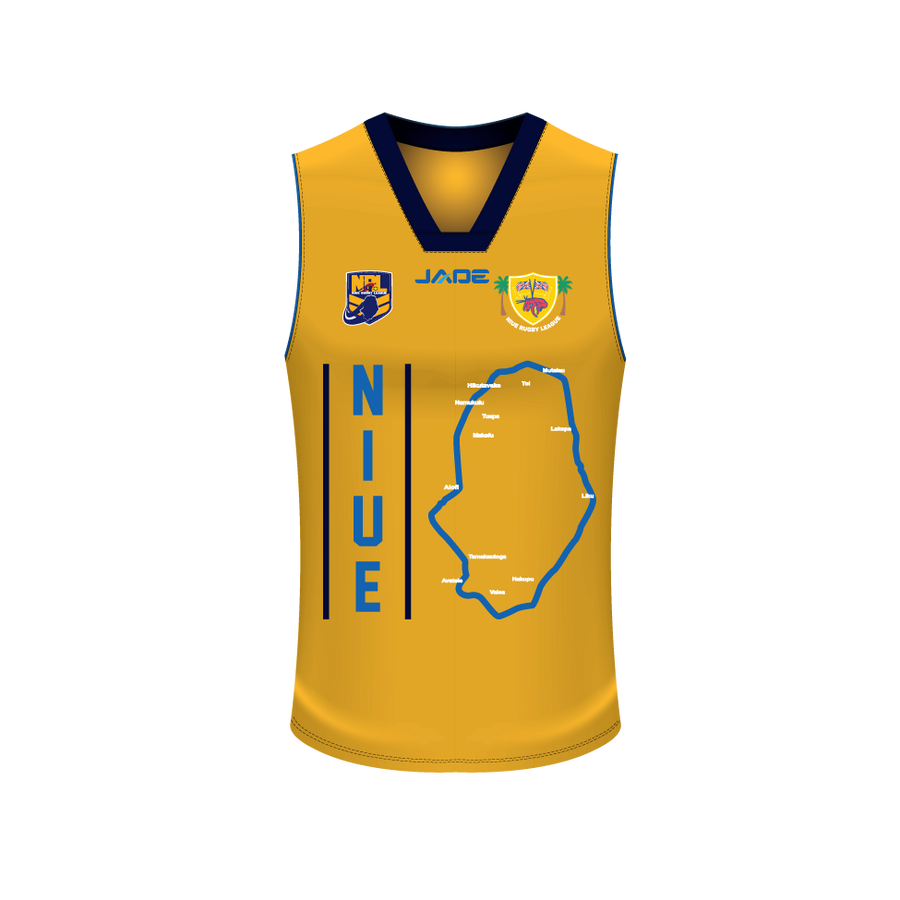 NIUE RUGBY LEAGUE SUPPORTERS ALTERNATE BASKETBALL SINGLET