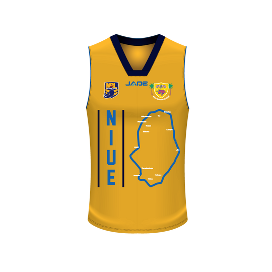 NIUE RUGBY LEAGUE SUPPORTERS ALTERNATE BASKETBALL SINGLET