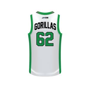 GYMEA GORILLAS JRLFC BASKETBALL SINGLET -  (WHITE)