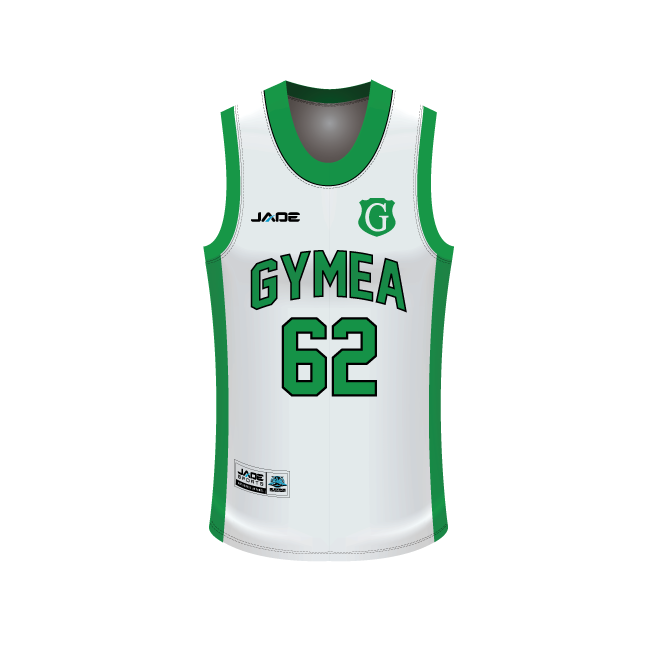 GYMEA GORILLAS JRLFC BASKETBALL SINGLET -  (WHITE)