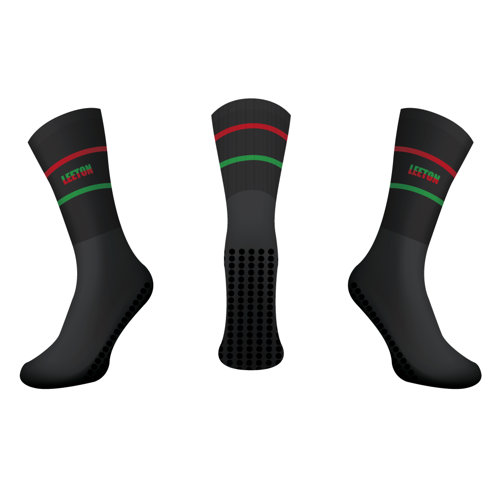 LEETON LIGHTNING TOUCH CREW GRIP SOCKS