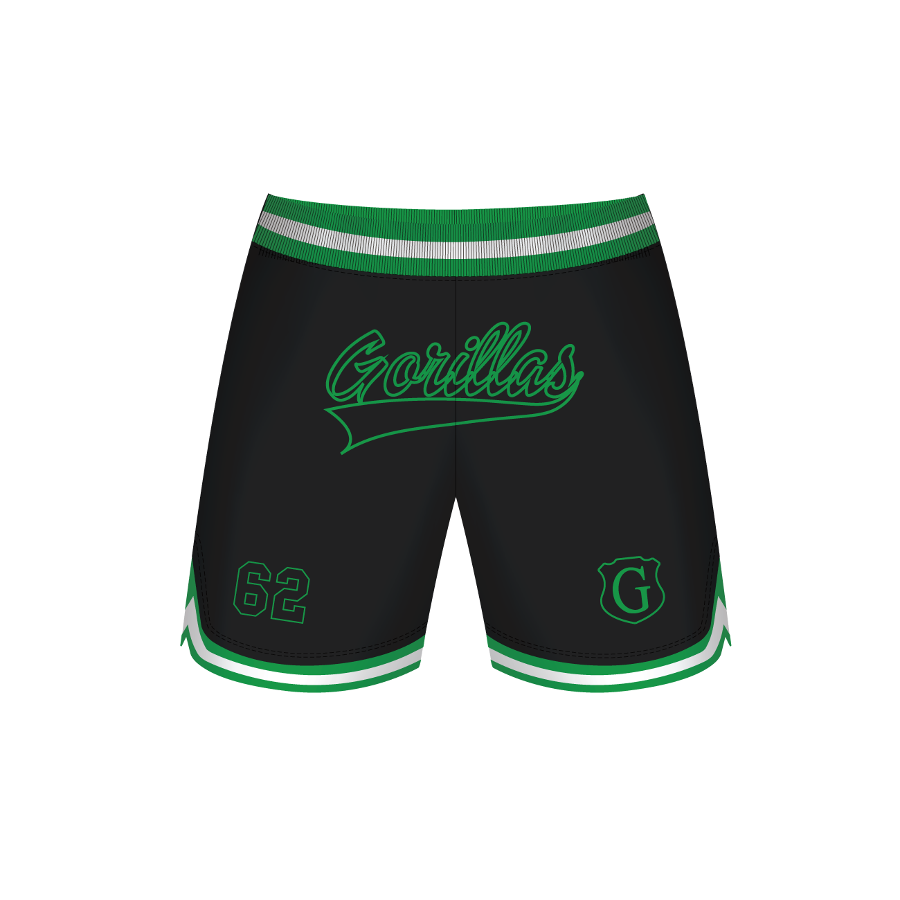 GYMEA GORILLAS JRLFC BASKETBALL SHORTS (BLACK)