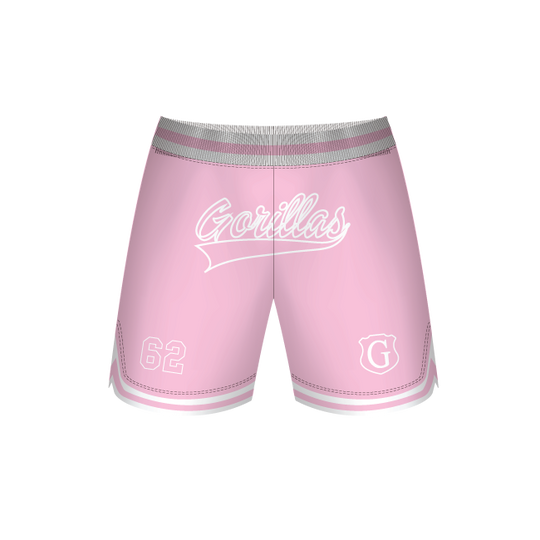 GYMEA GORILLAS JRLFC BASKETBALL SHORTS (PINK)