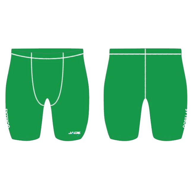 GYMEA GORILLAS JRLFC COMPRESSION SHORTS (UNDER GARMENT) - GIRLS (GREEN)