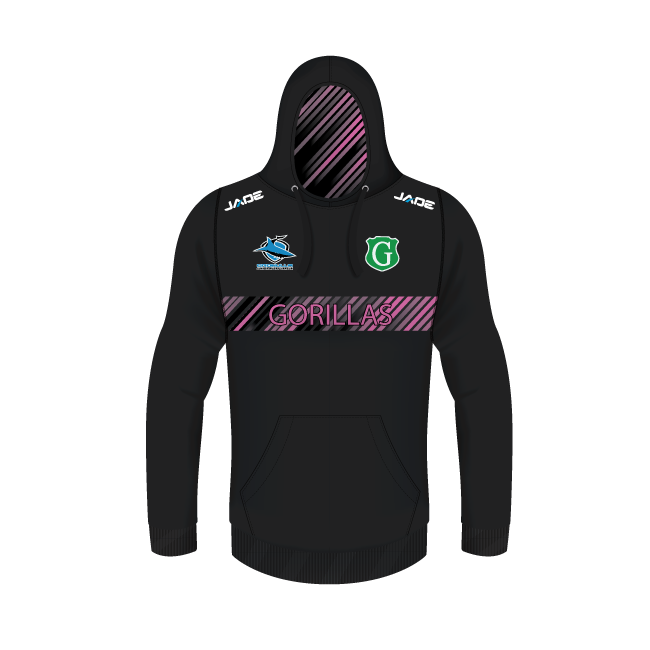 GYMEA GORILLAS JRLFC HOODIE - ADULTS (PINK)