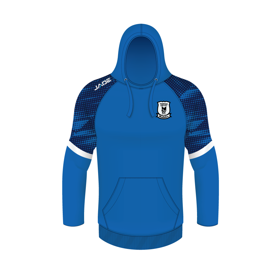 YENDA BLUEHEELERS JRL ROYAL/WHITE SUBLIMATED HOODIE