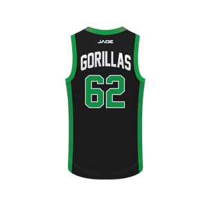 GYMEA GORILLAS JRLFC BASKETBALL SINGLET -YOUTH (BLACK)