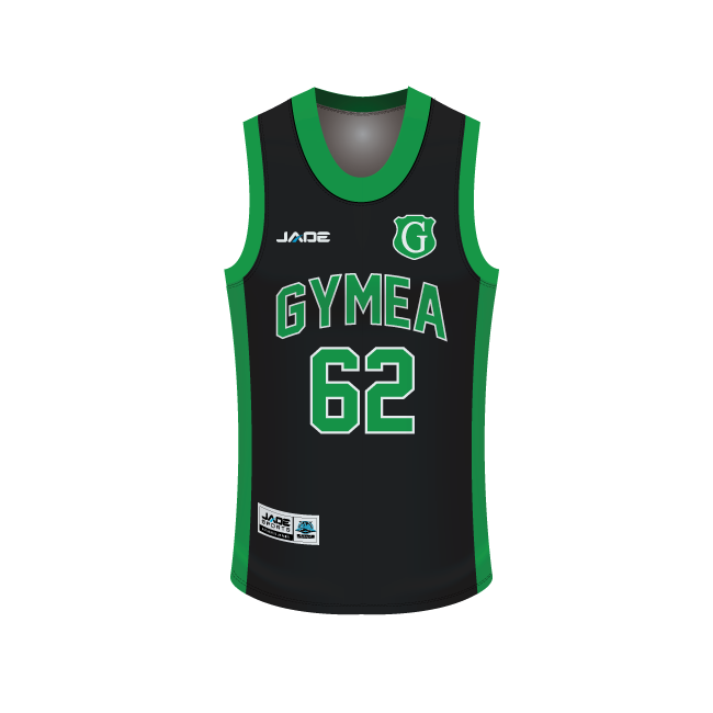 GYMEA GORILLAS JRLFC BASKETBALL SINGLET -YOUTH (BLACK)