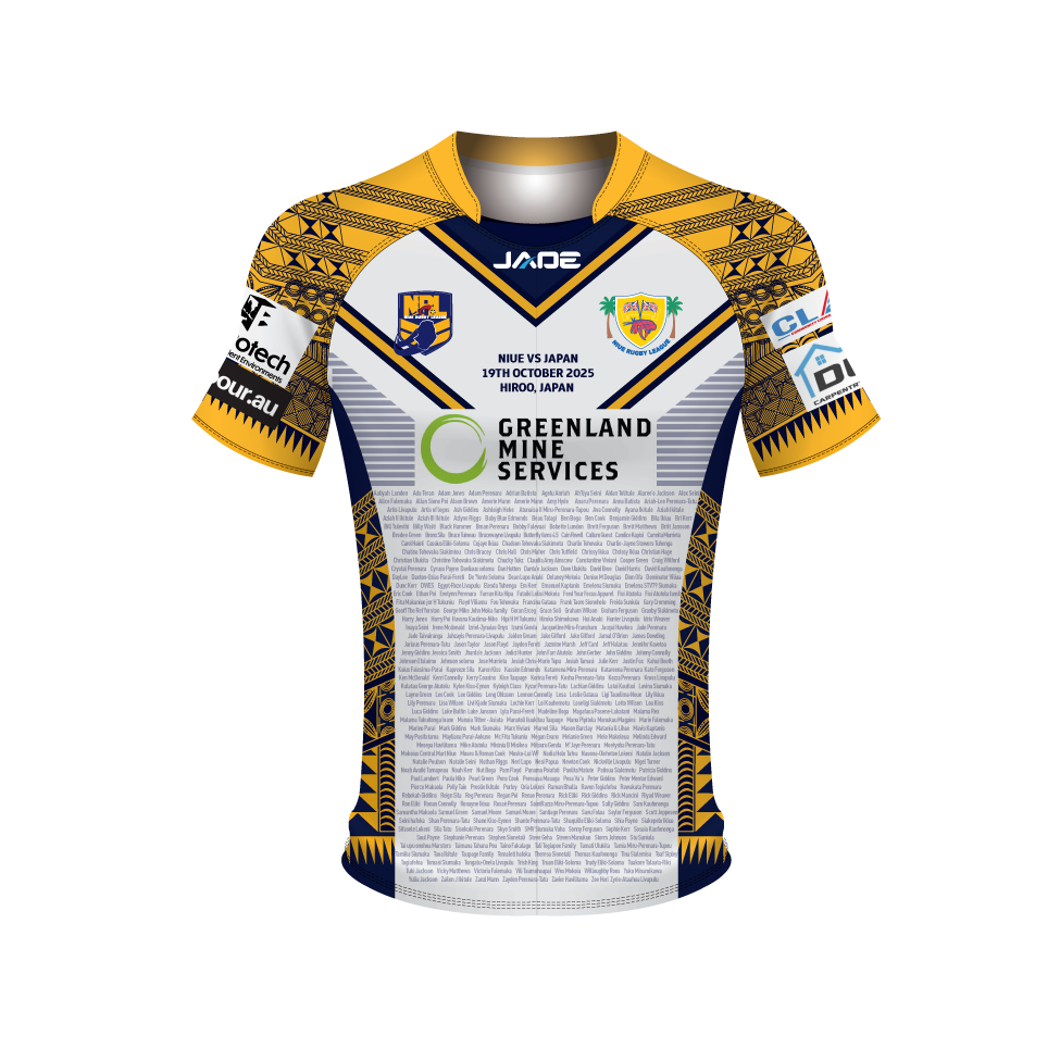 NIUE RUGBY LEAGUE JAPAN TOUR JERSEY