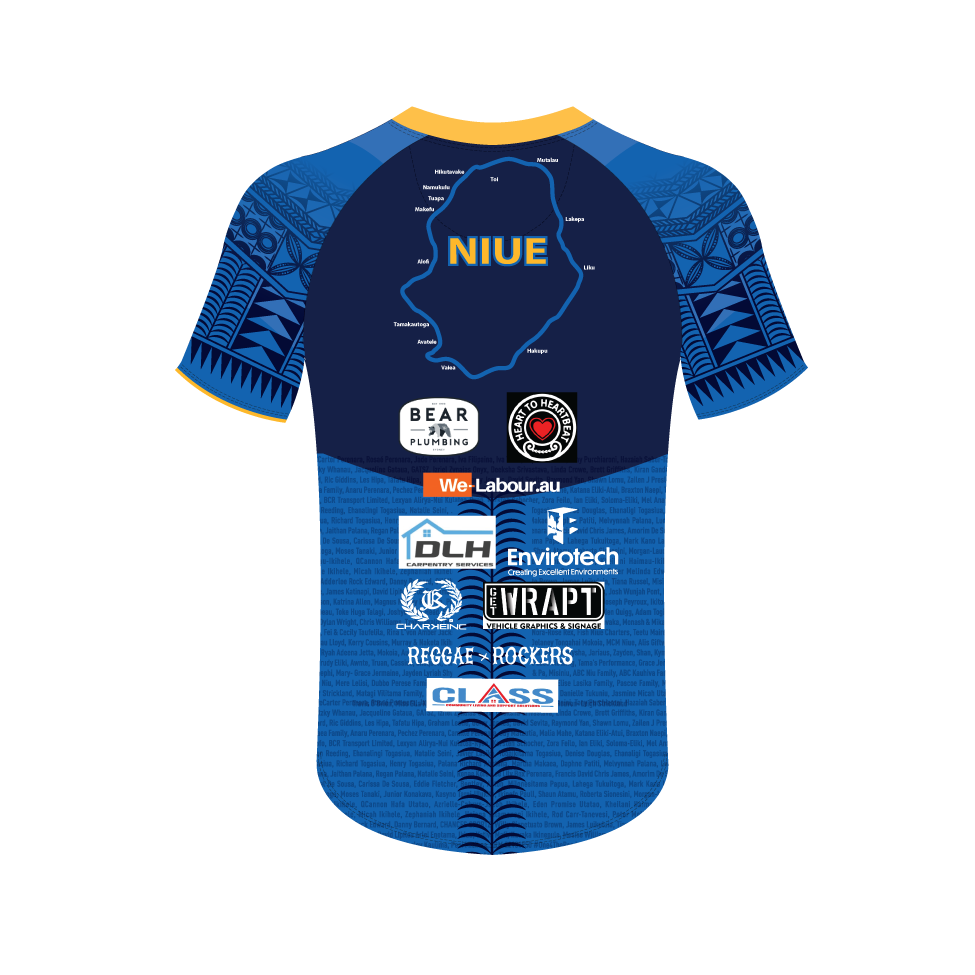 NIUE RUGBY LEAGUE JAPAN TOUR PLAYERS TRAINING TEE