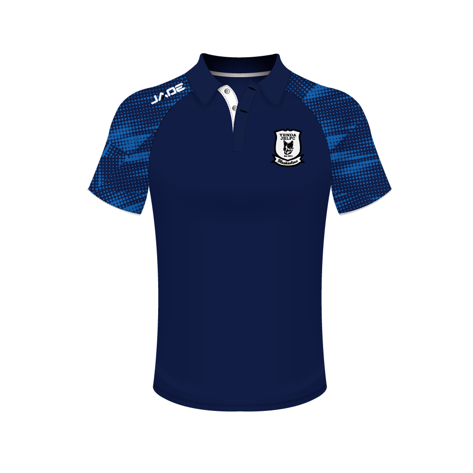 YENDA BLUEHEELERS JRL POLO SHIRT