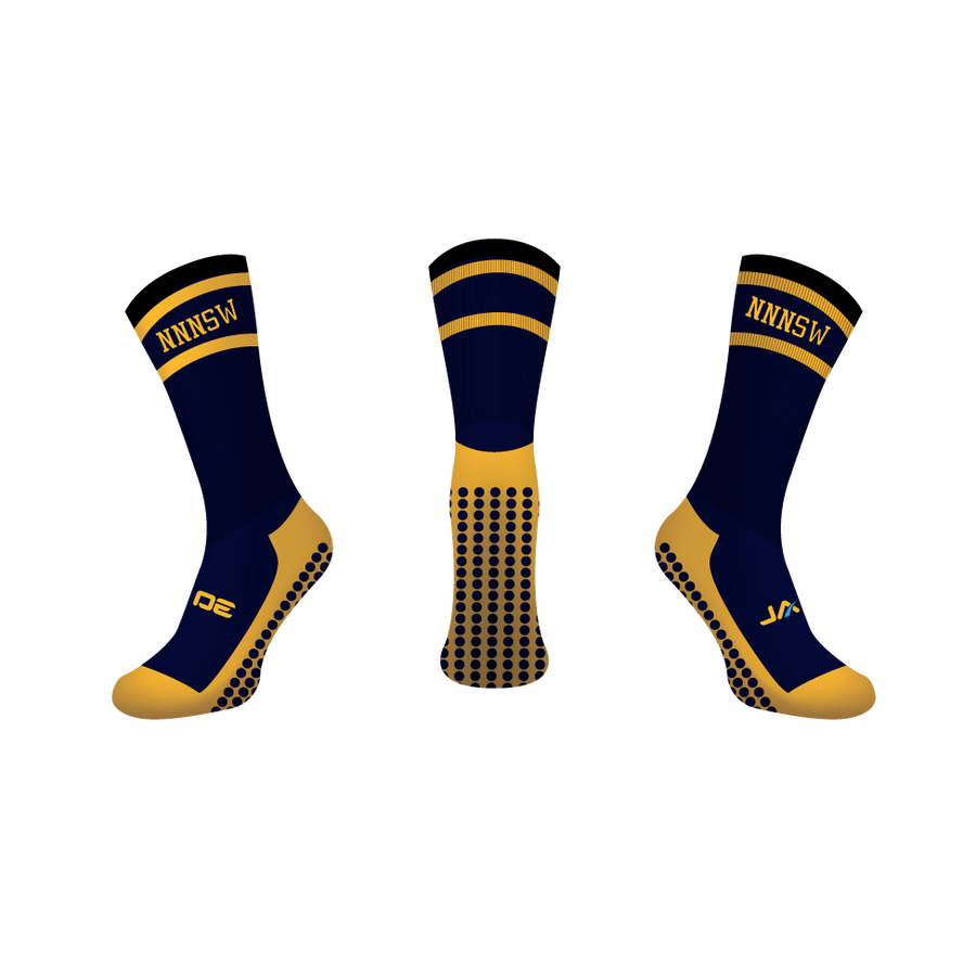 NIUE NETBALL NSW PLAYERS CREW GRIP SOCKS
