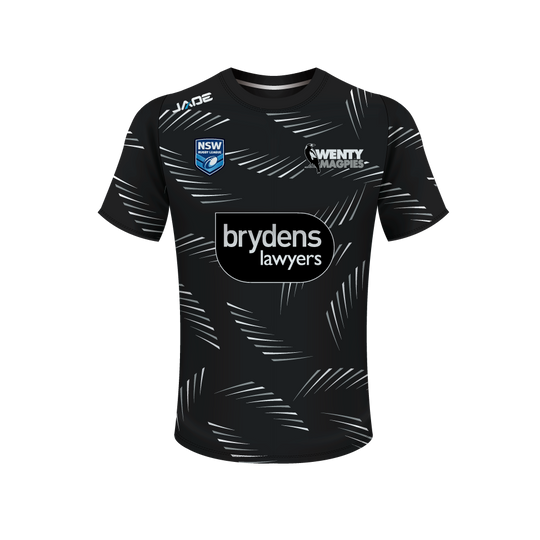 WENTWORTHVILLE MAGPIES TRAINING TEE - BLACK