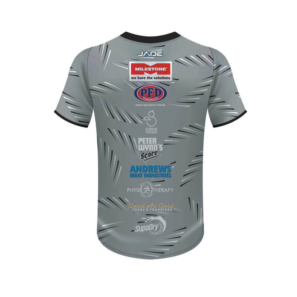 WENTWORTHVILLE MAGPIES TRAINING TEE - GREY