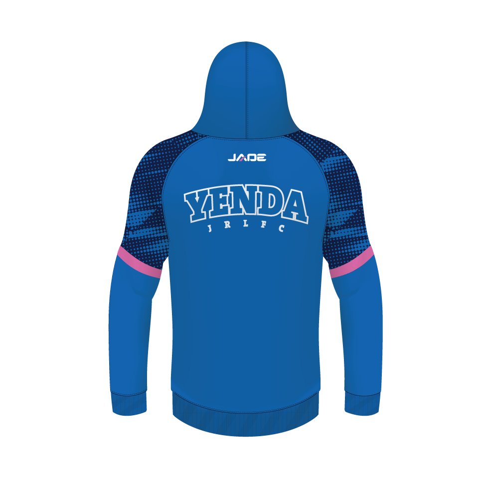 YENDA BLUEHEELERS JRL ROYAL/PINK SUBLIMATED HOODIE