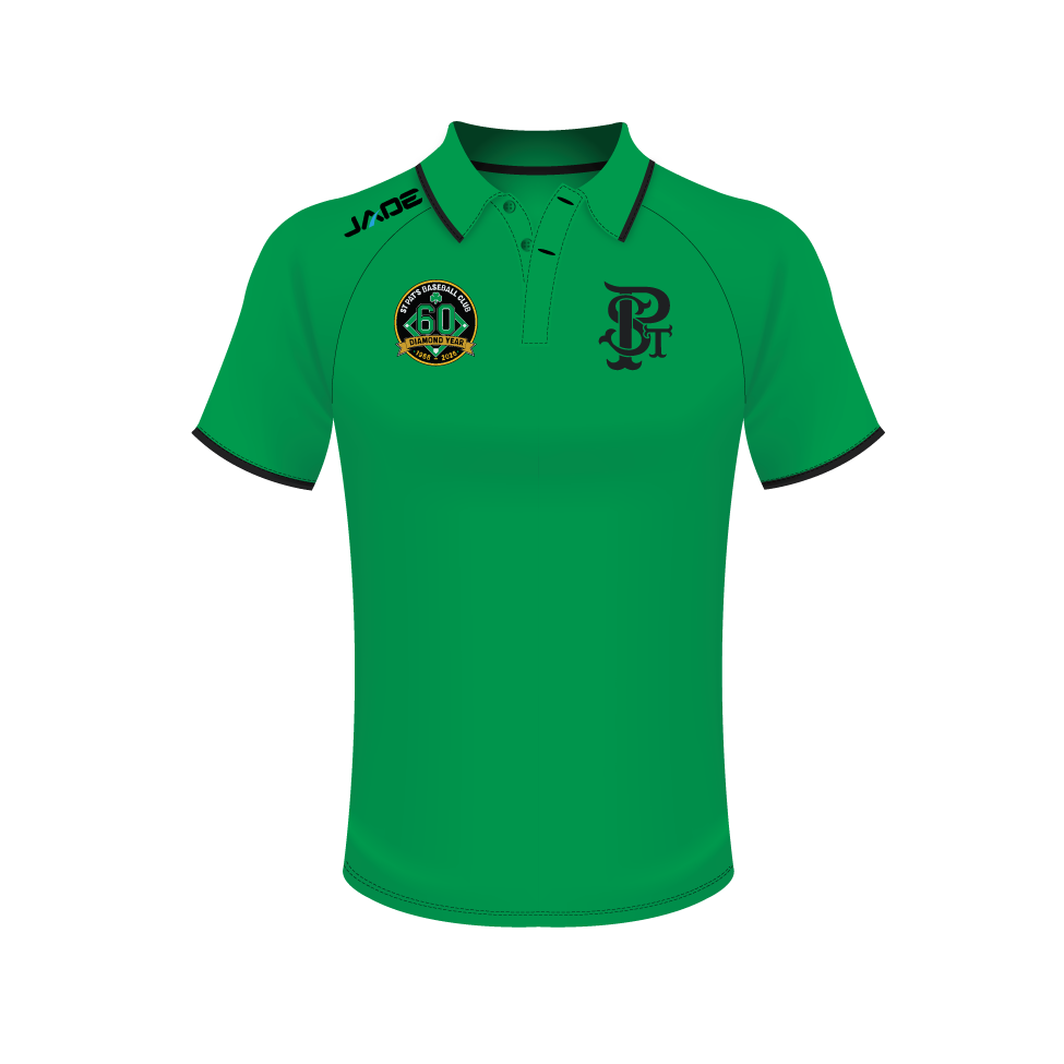 ST PATS BASEBALL CLUB POLO SHIRT - GREEN