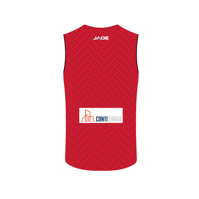 HAWKS TOUCH SUBLIMATED BASKETBALL SINGLET RED - AVAILABLE MENS/YOUTH