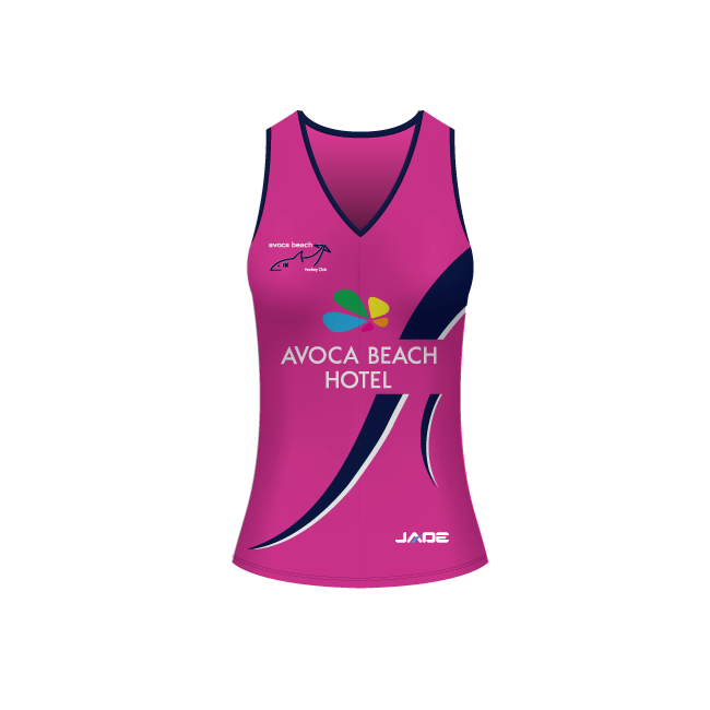 AVOCA BEACH HOCKEY SENIOR ON FIELD SINGLET - NUMBERED FULLY SUBLIMATED