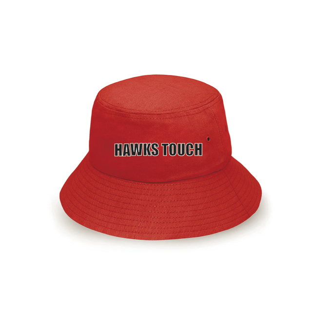 HAWKS TOUCH BUCKET HAT  - RED - Minimum order quantities apply